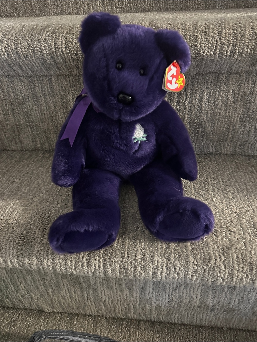 **Ty Beanie Buddy Princess The Bear, a larger version of the Princess Diana